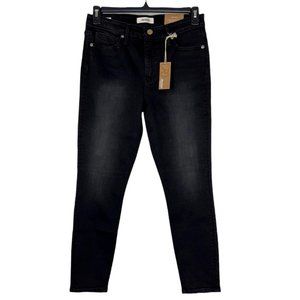 Revtown Womens Decade Ankle Slim Skinny Jeans Black Stretch Pockets Denim 30 New